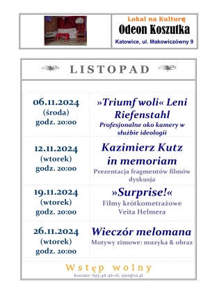 Listopad w ODEONIE